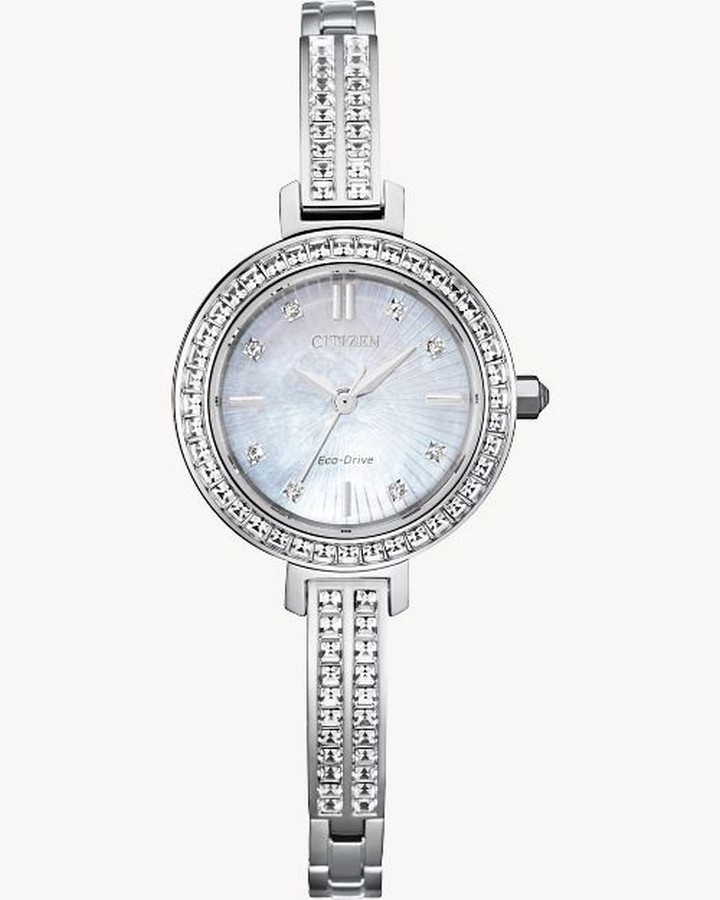 Đồng Hồ Citizen Silhouette Crystal Nữ Bạc 25mm